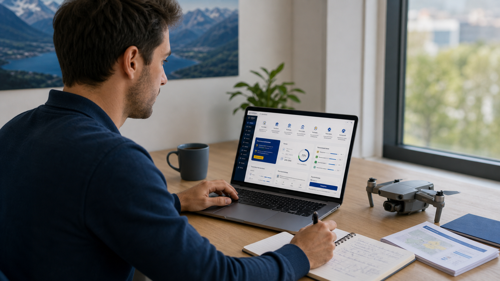 Élève télépilote étudiant le CATS sur EuroDrone Connect